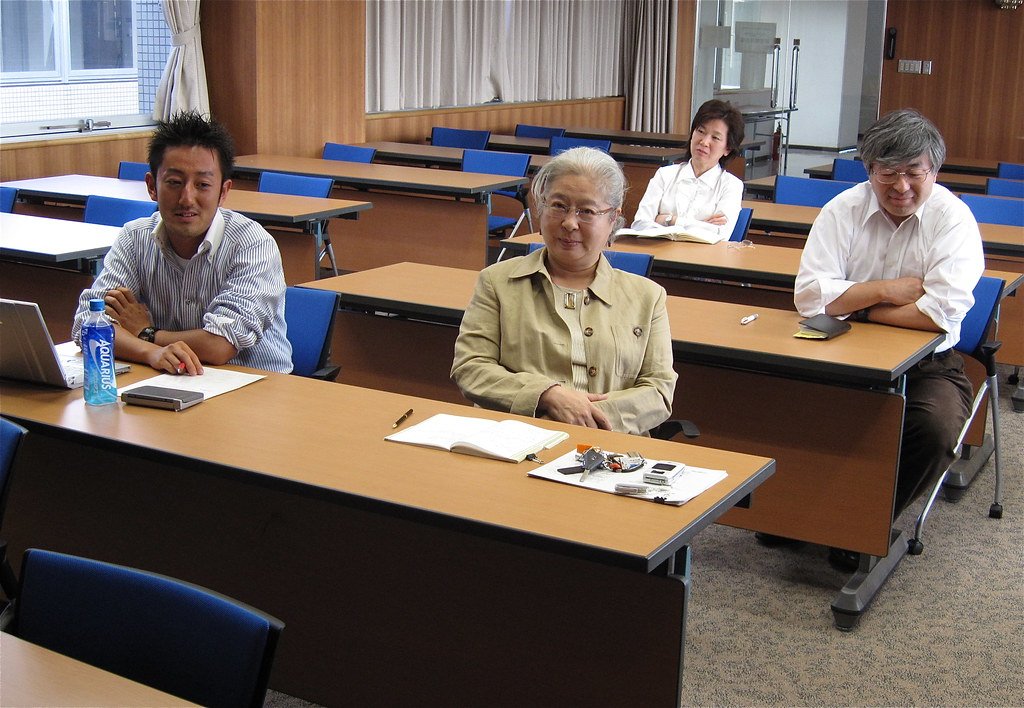 Audience at a conference presentation
